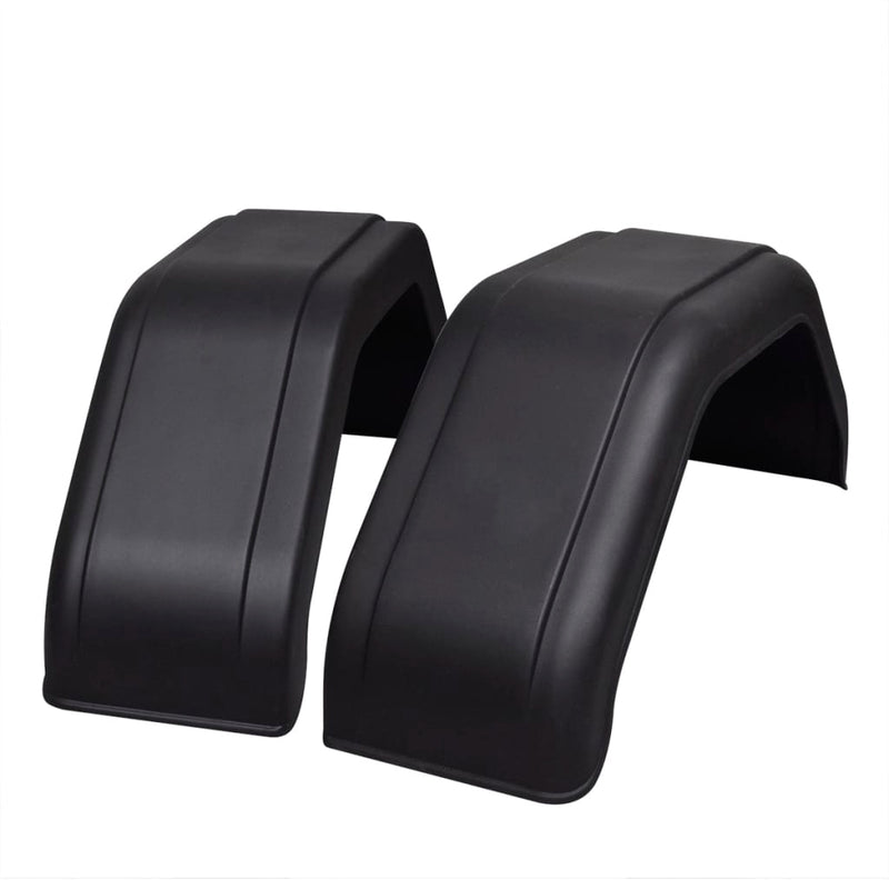 Vidaxl 2 X Mudguards per ruote del rimorchio 220 x 760 mm