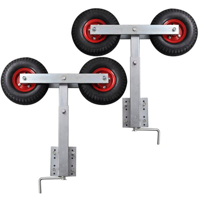 Vidaxl de soporte de arco de 2 piezas para el remolque del barco 59-84 cm