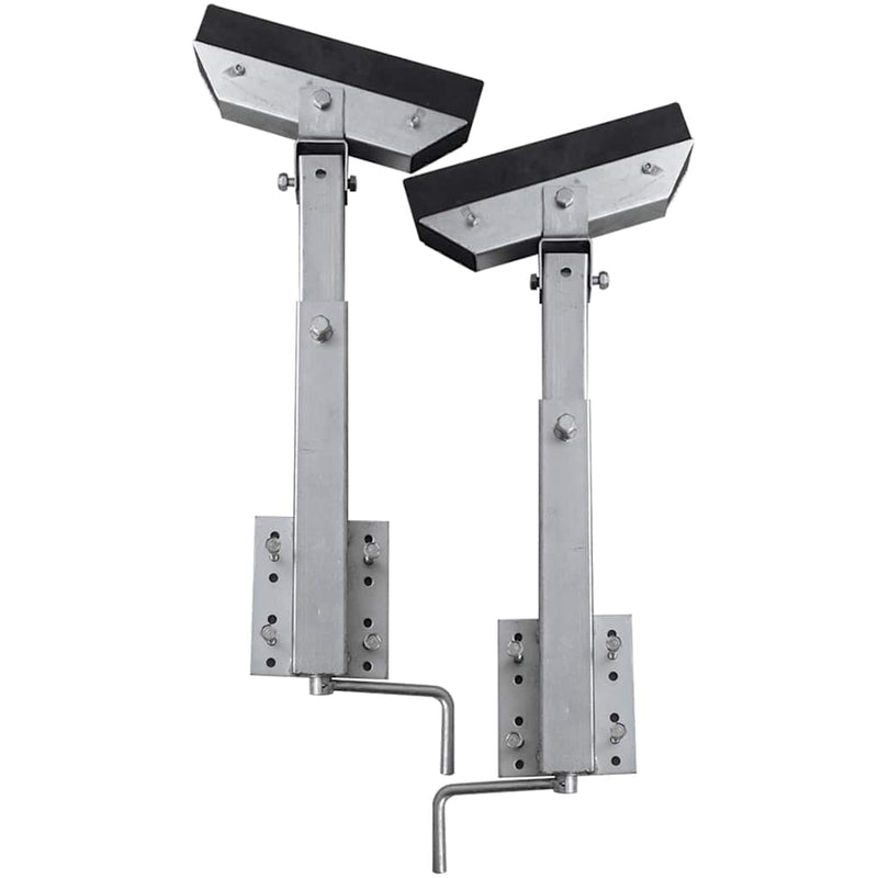 Soporte de marco de acero Vidaxl para el remolque de la embarcación 63-88 cm (conjunto de 2)