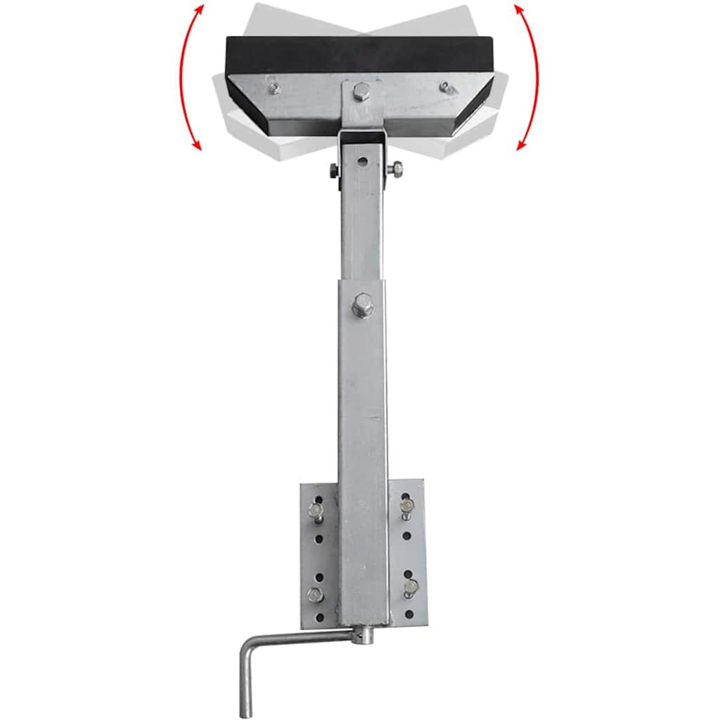 Vidaxl stalen frame ondersteuning voor de boot aanhanger 63-88 cm (set van 2)