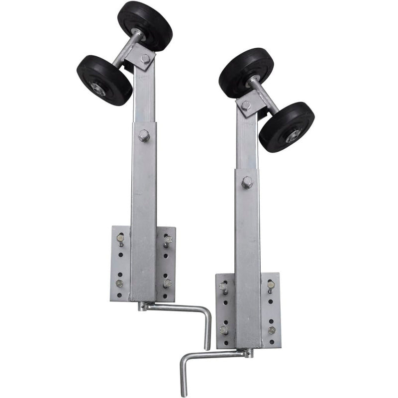 Vidaxl Supporto per prua a 2 pezzi Set per il rimorchio per barche 59-84 cm