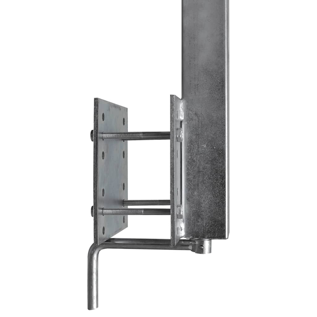 Vidaxl de 2 piezas de soporte de arco de rodillo para el remolque del barco 59-84 cm