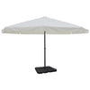 Vidaxl Parasol con alluminio di base portatile (bianco)