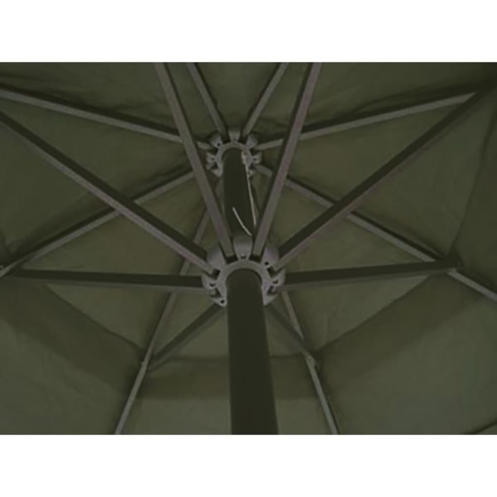 VidaXL Parasol met draagbare voet aluminium (groen)