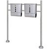 Vidaxl Double Letterbox su standard in acciaio inossidabile