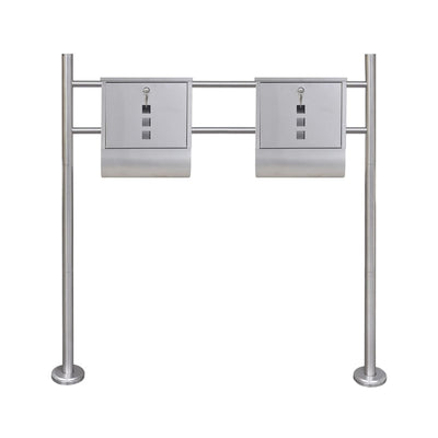 Vidaxl Double Betpletbox en Standard de acero inoxidable