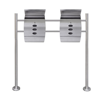 Vidaxl Double Betpletbox en Standard de acero inoxidable
