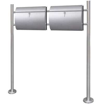 Vidaxl Double Betpletbox en Standard de acero inoxidable