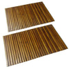 Vidaxl Bathmat acaciahout 80 x 50 cm 2 pezzi