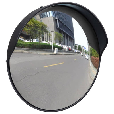 Vidaxl Mirror de tráfico para PC de 30 cm de 30 cm al aire libre Negro
