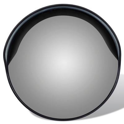 Vidaxl Mirror de tráfico para PC de 30 cm de 30 cm al aire libre Negro