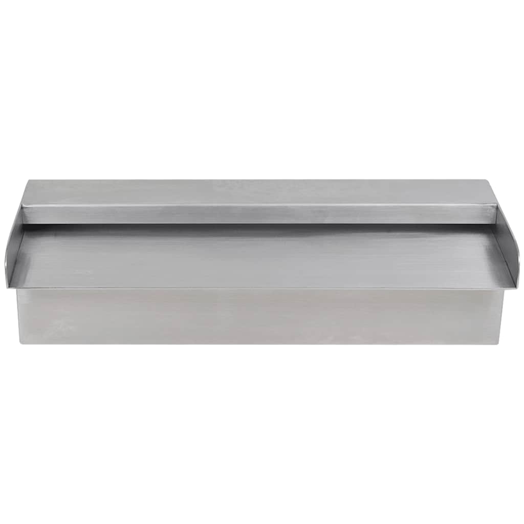 Vidaxl piscina agua otoño rectangular de 30 cm de acero inoxidable