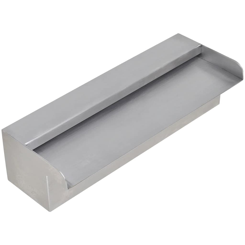 Vidaxl piscina agua otoño rectangular de 30 cm de acero inoxidable