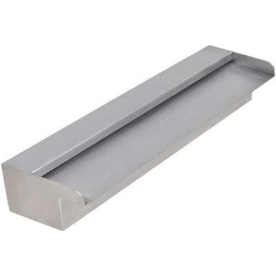 Vidaxl piscina agua otoño rectangular 45 cm de acero inoxidable