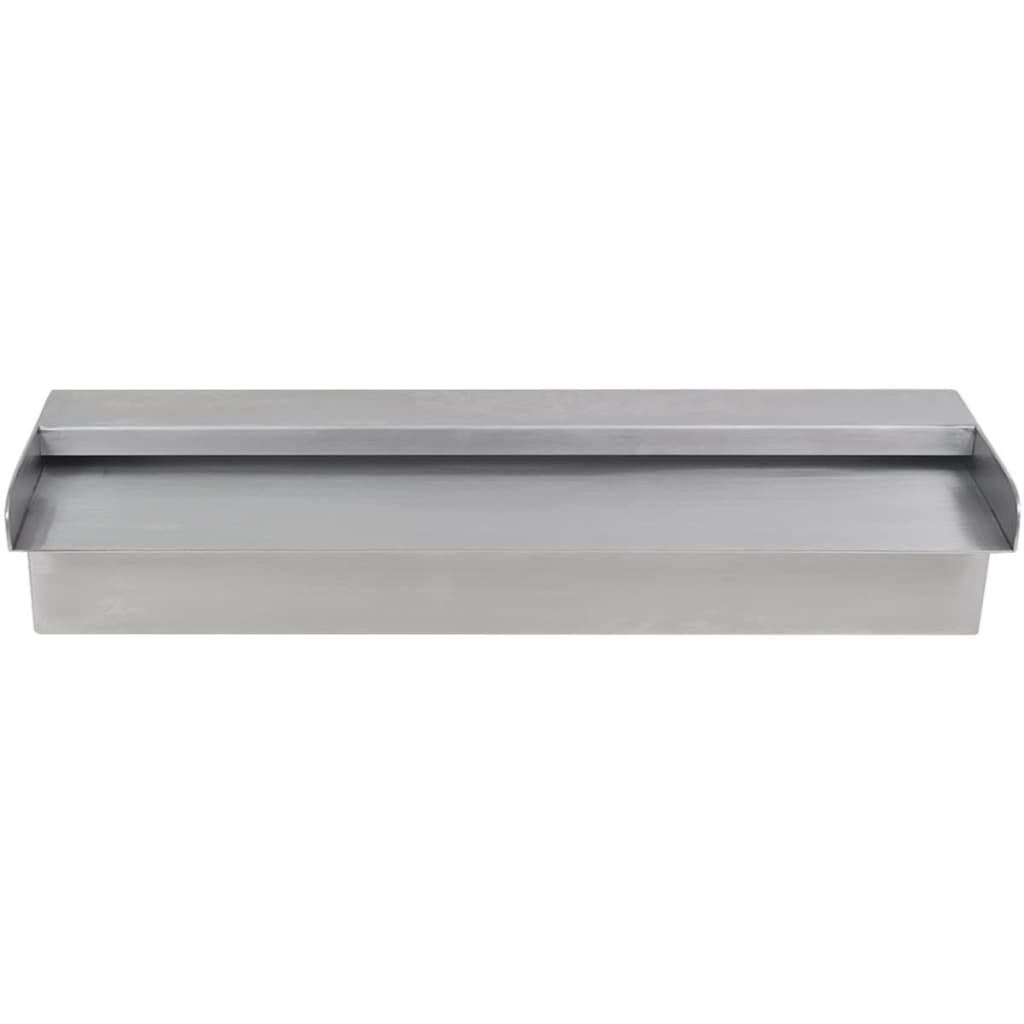 Vidaxl piscina agua otoño rectangular 45 cm de acero inoxidable
