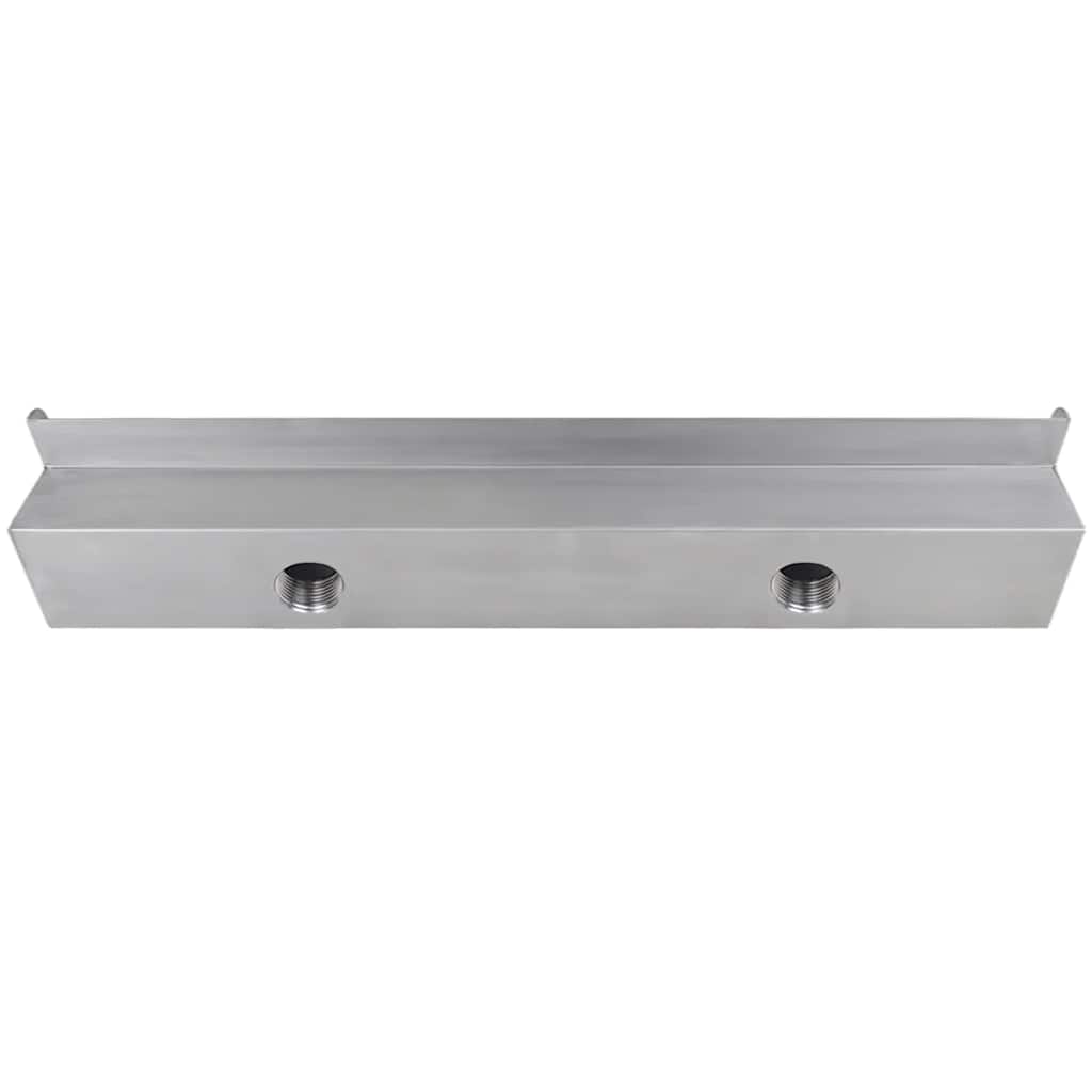 Vidaxl piscina agua otoño rectangular 60 cm de acero inoxidable