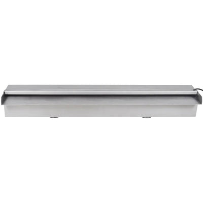 Cascada de la piscina de Vidaxl con LED rectangular de 60 cm de acero inoxidable