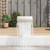 Vidaxl zwembadwaterval 45x30x60 cm roestvrij staal