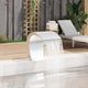 Cascada de piscina Vidaxl 45x30x60 cm de acero inoxidable