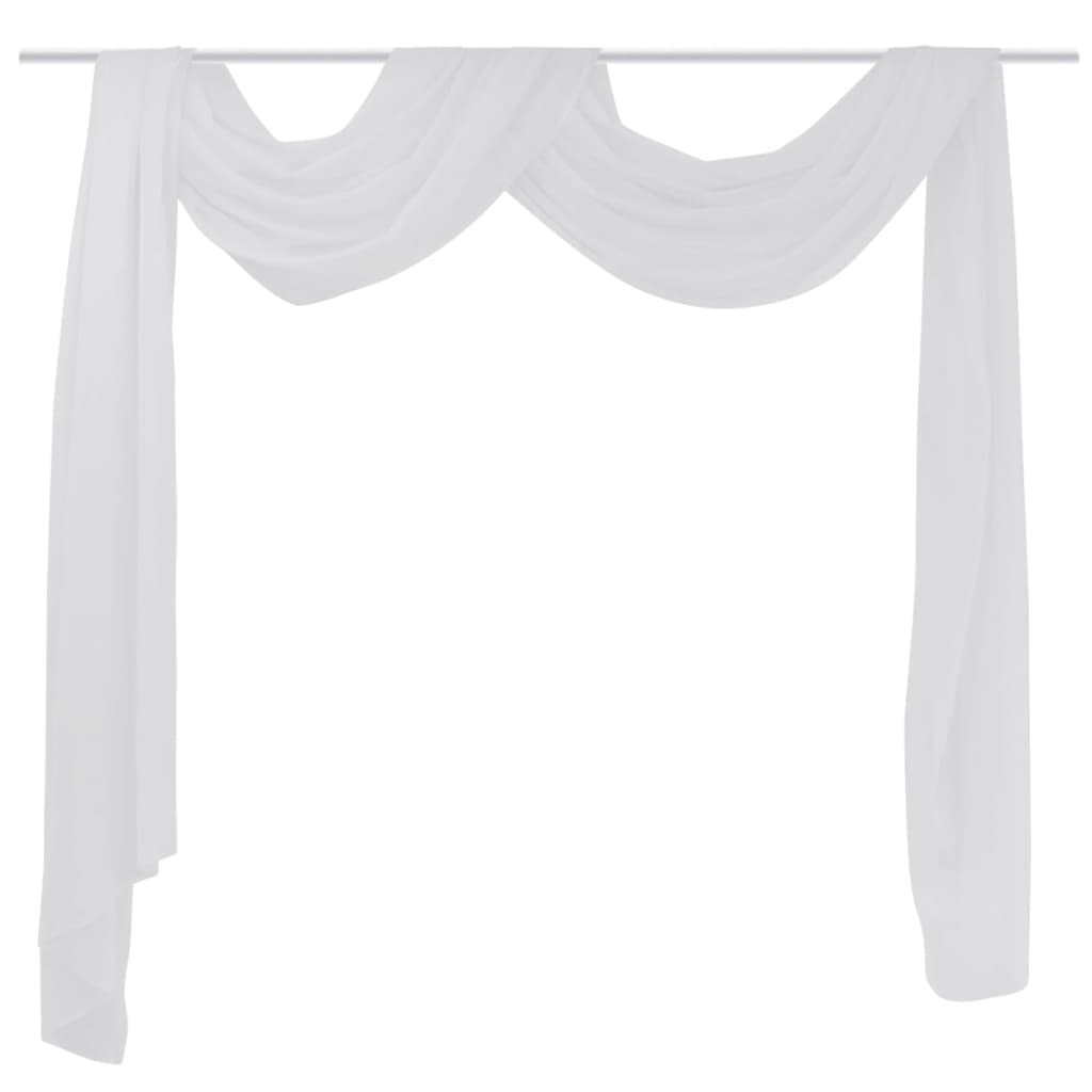 Vidaxl Overgijn Translucent Voile 140 x 600 cm blanco