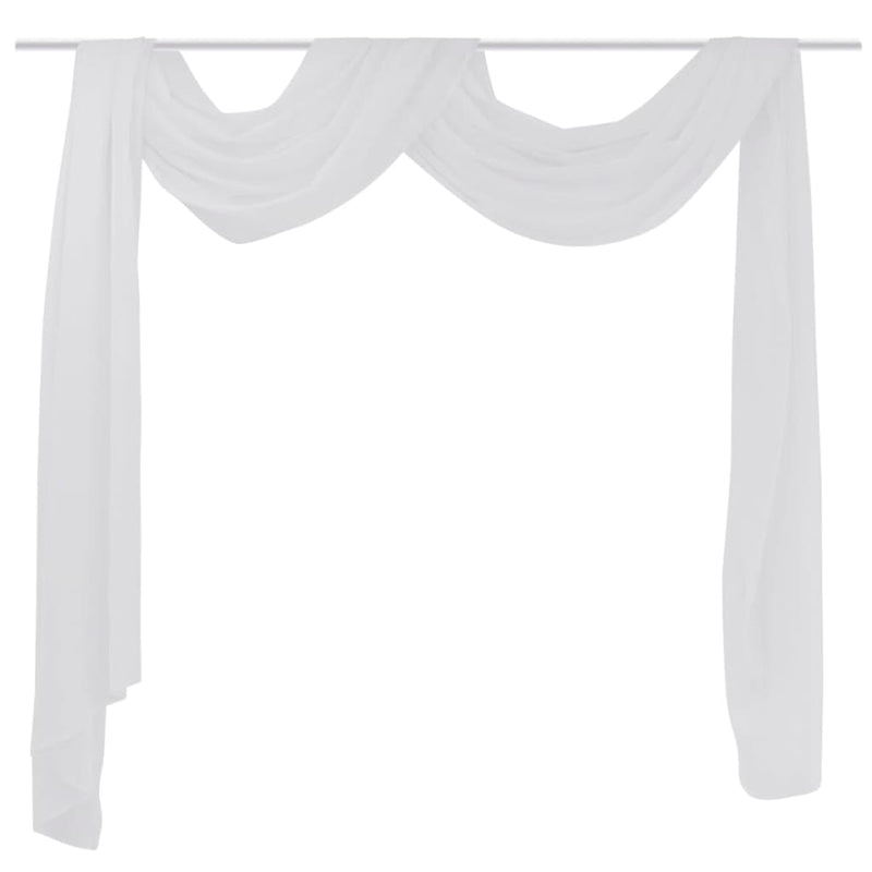 Vidaxl Overgijn Translucent Voile 140 x 600 cm blanco