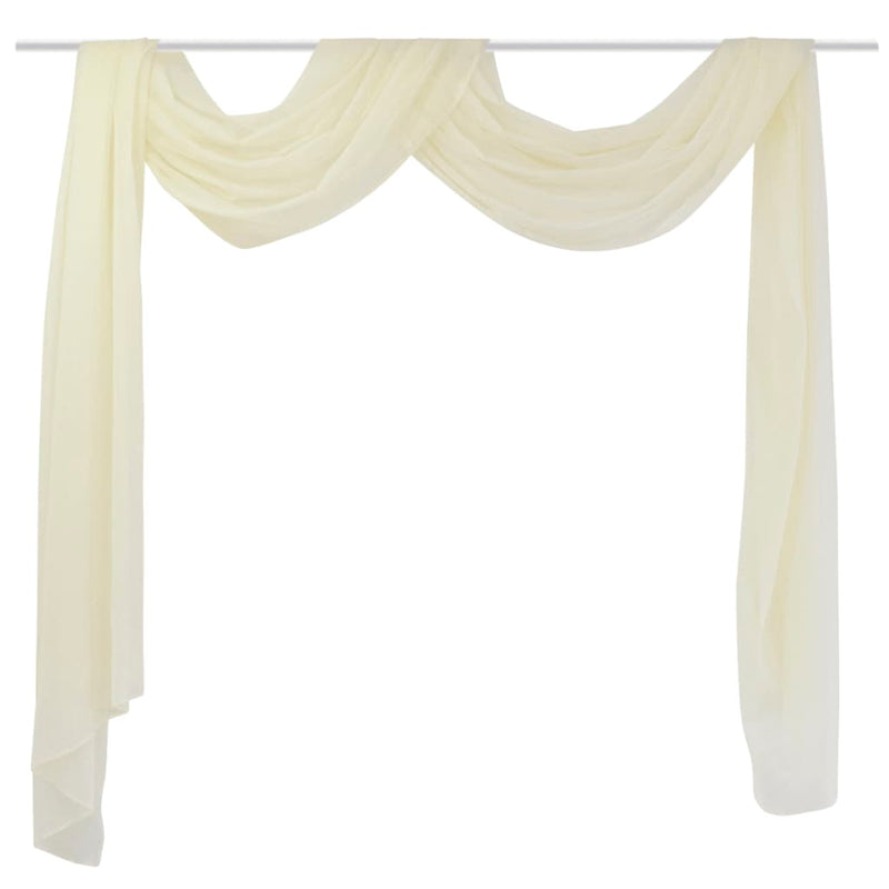 Vidaxl Overgijn Translucent Voile 140 x 600 cm de crema