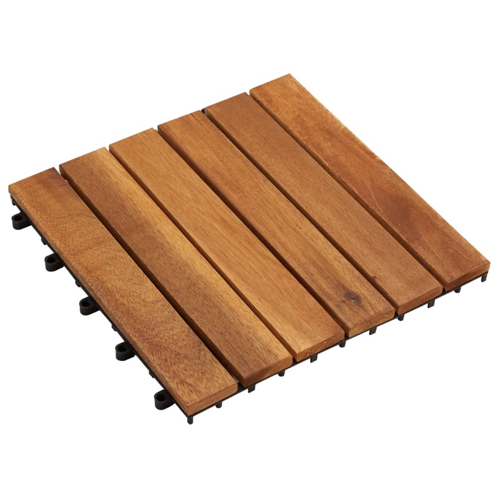 Vidaxl Terrace Piastrelle 20 ST Vertical Pattern 30x30 cm Acaciahout