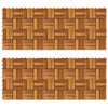 VidaXL Terrastegels 30 x 30 cm Acacia set van 20