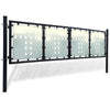Porta Vidaxl Solo 300x125 cm nero