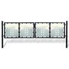 VidaXL Poort enkel 300x150 cm zwart