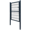 Vidaxl 2d poort (enkel) antracietgrijs 100x120 cm