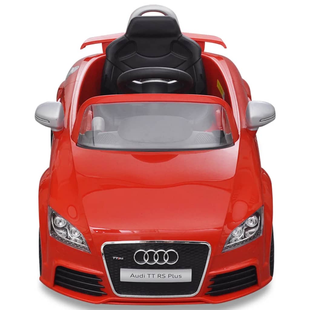 Vidaxl per bambini elettrici per bambini con remoto audi tt rs rosso