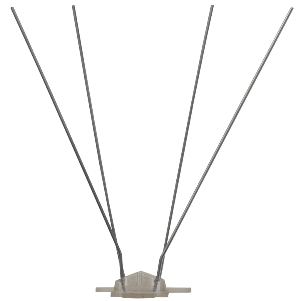 Vidaxl Pins Vogelen Pigeon con 4 filas de 6 pcs 3 m de plástico