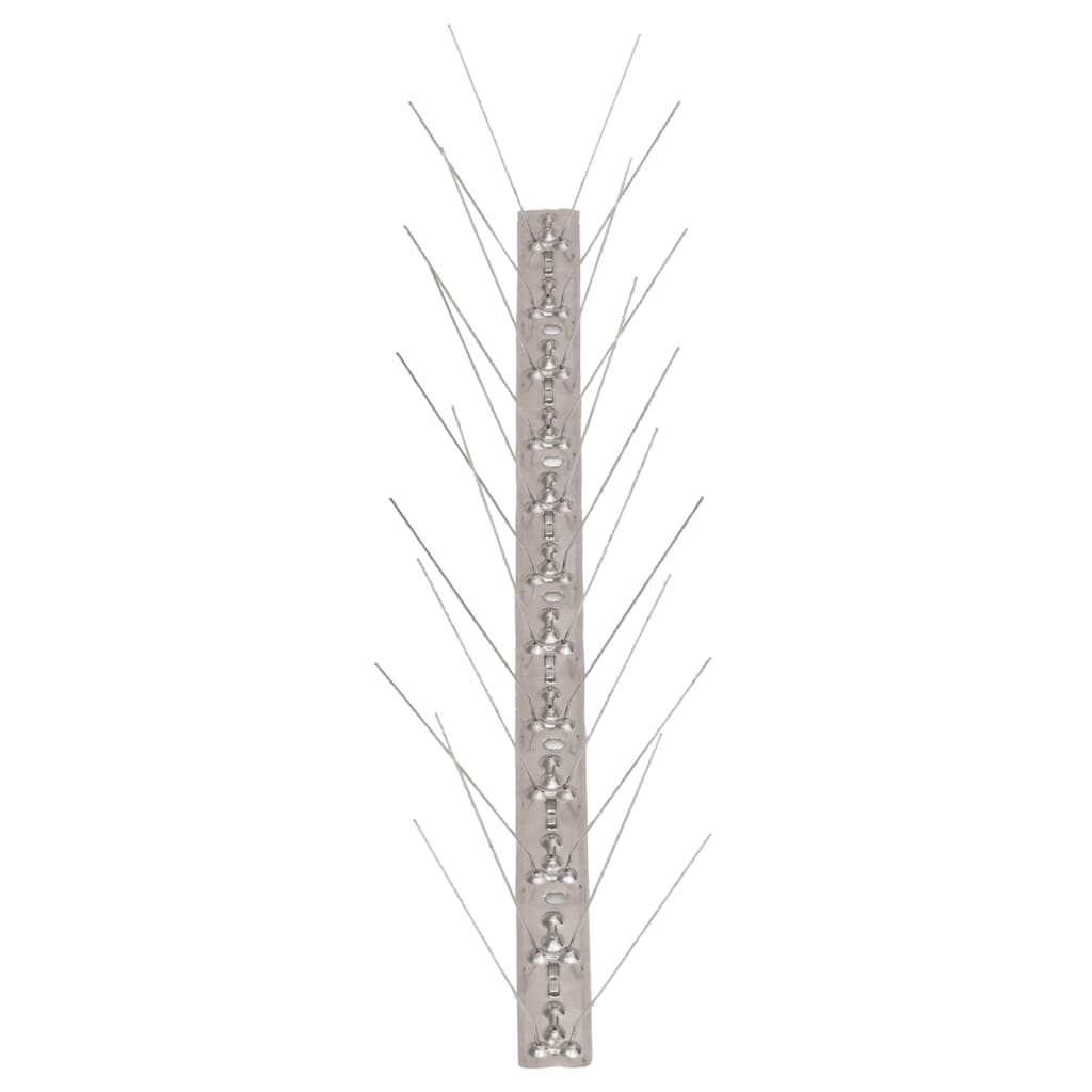 Vidaxl Vogelen Pigeon Pin con 4 file da 6 St 3 m in acciaio inossidabile