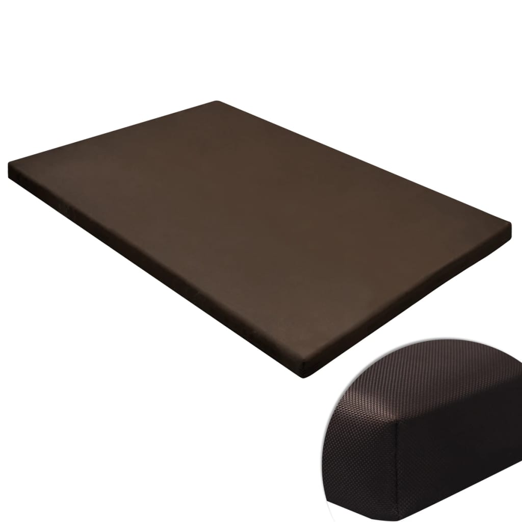Vidaxl Mat de perro Flat Square M marrón