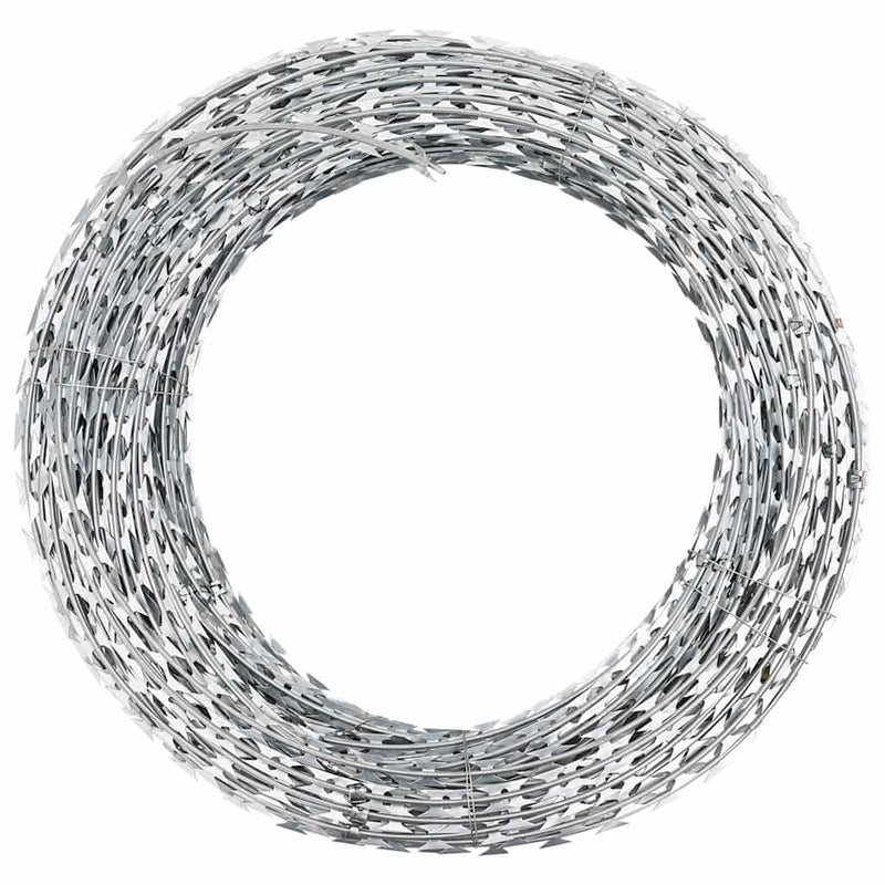 Vidaxl Scheermtstikkeldraad Concertina Galvanized Steel 60 m