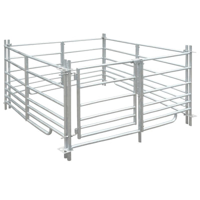 Vidaxl Schaapskooi 4 paneles 137x137x92 cm de acero galvanizado