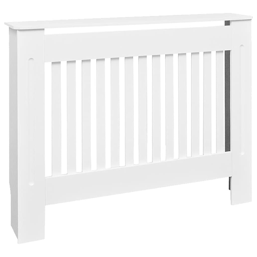 Vidaxl Construcción del radiador de 112 cm MDF White