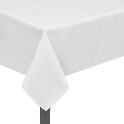 Vidaxl tablet tappeti bianchi 5 pezzi 100 x 100 cm