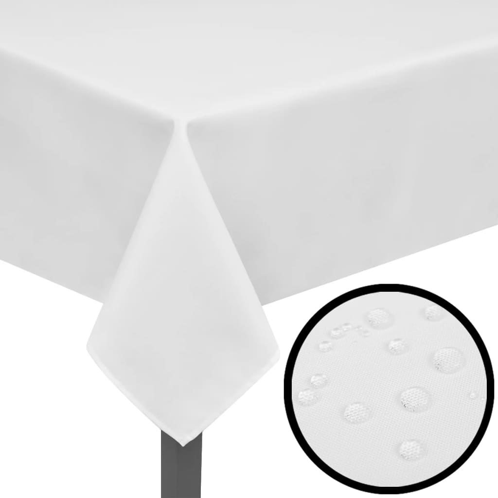 Compresse vidaxl bianche 5 pezzi 190 x 130 cm