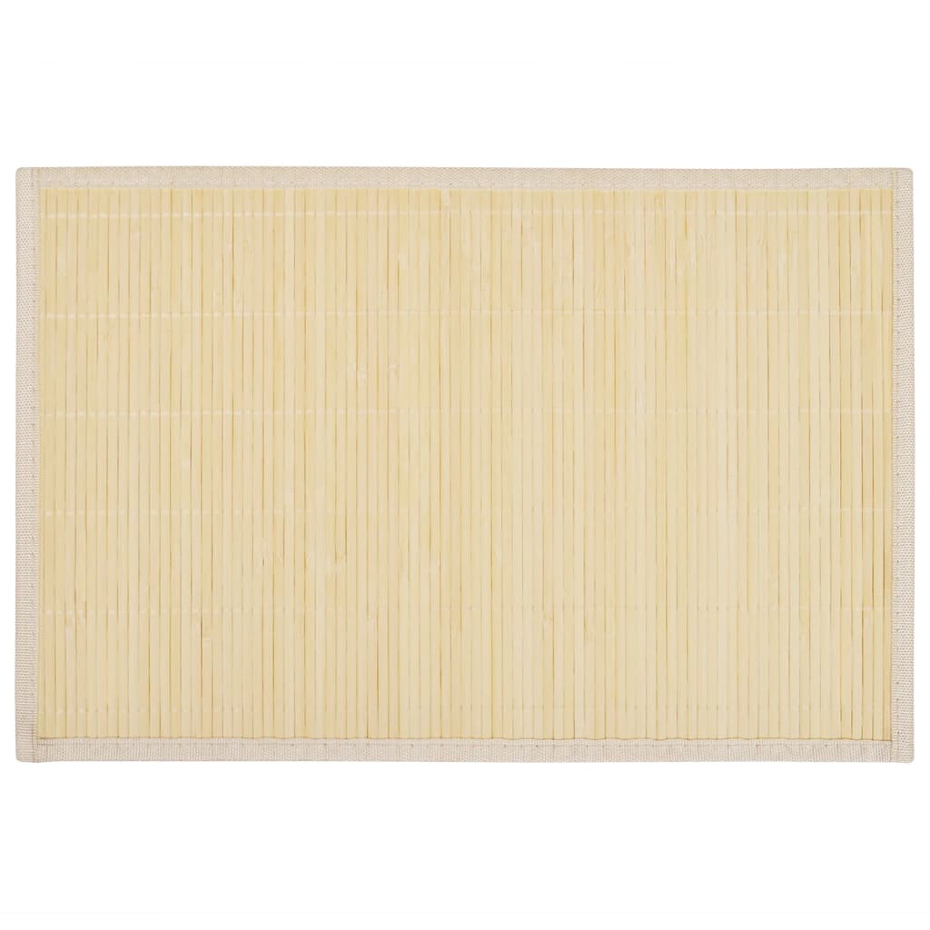 Vidaxl 6 Pochemats Bamboo 30 x 45 cm Naturalmente