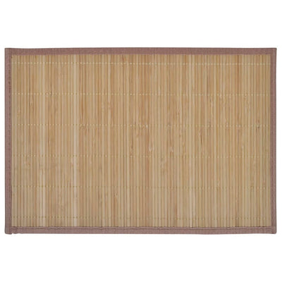 Vidaxl 6 ST PLATMATS 30x45 cm Bamboo Brown