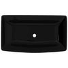 Fregadero de Vidaxl, cerámica, rectangular, negro