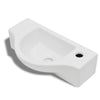 Vidaxl Washbasin con Crane Hole White Ceramics