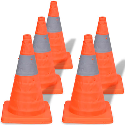 Vidaxl Traffic -Cone Plegado 42 cm 5 piezas