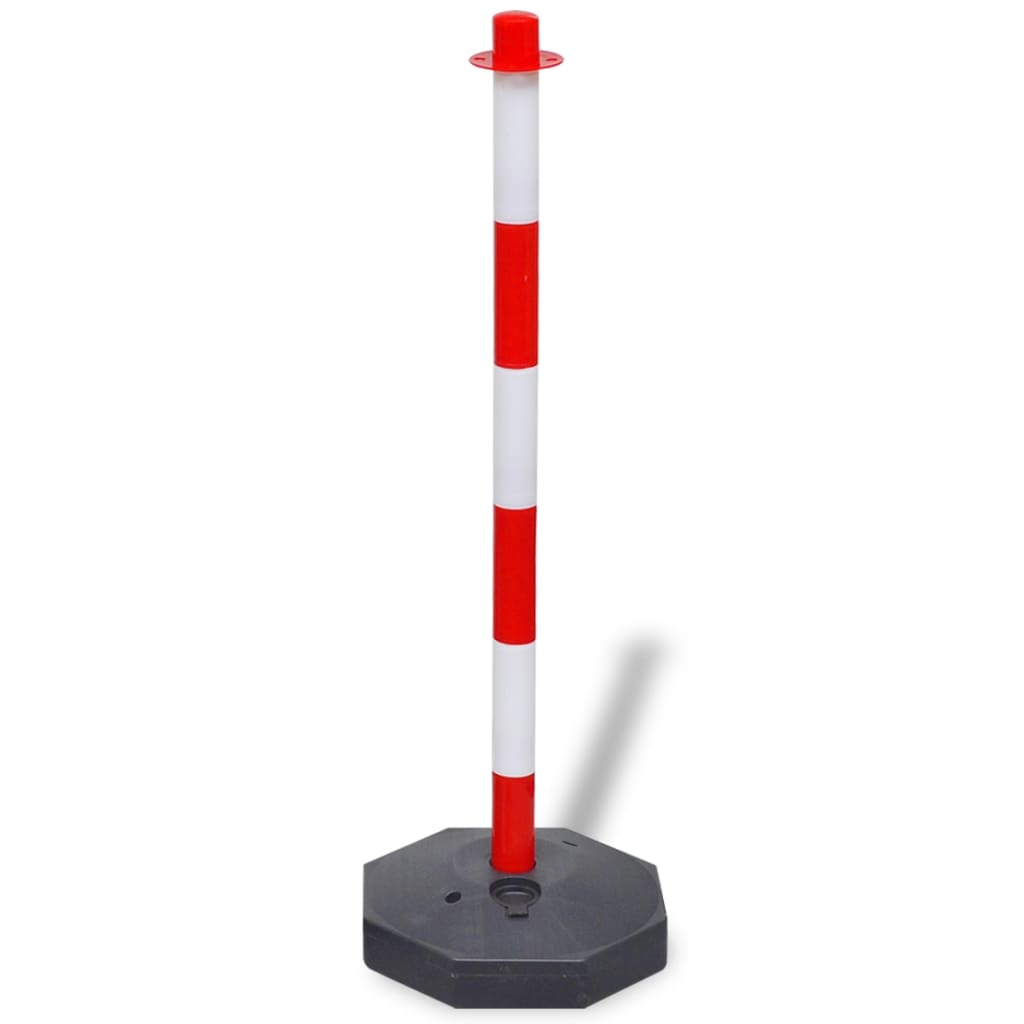 Vidaxl Chain Post Set con cadena de plástico 10 m