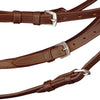 Vidaxl Bridle Leather con banda de nariz combinada, riendas y pony marrón bits