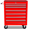Vidaxl Tool Trolley 7 cassetti rosso
