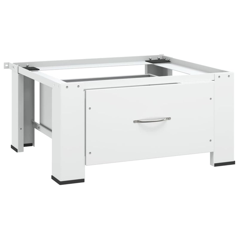 Vidaxl Washing MachineverHoger con cajón blanco