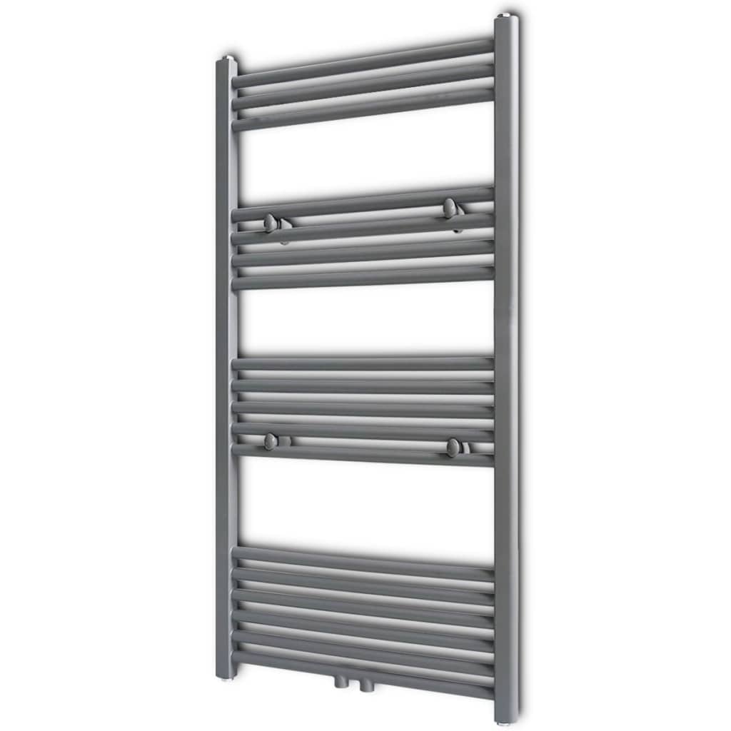 Portavalo asciugamano Vidaxl dritta 600x1160 mm grigio
